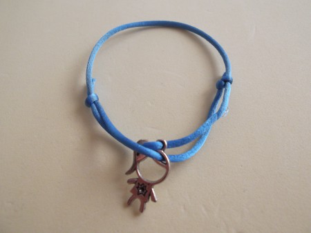 B-PCA 01: Pulsera de cola de ratón y colgante de niña