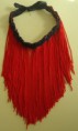 B-NV 06: Collar de flecos con cinta de strass brillante